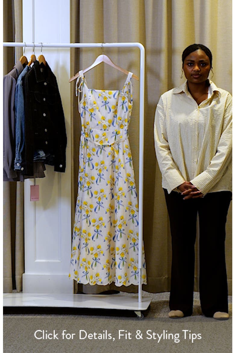 Audery Floral Belted Maxi Dress video