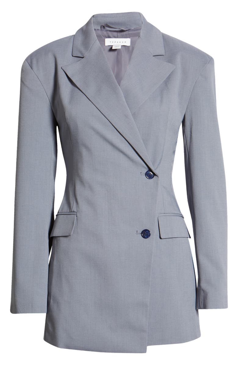 Topshop Women's Strong Shoulder Blazer, Main, color, 