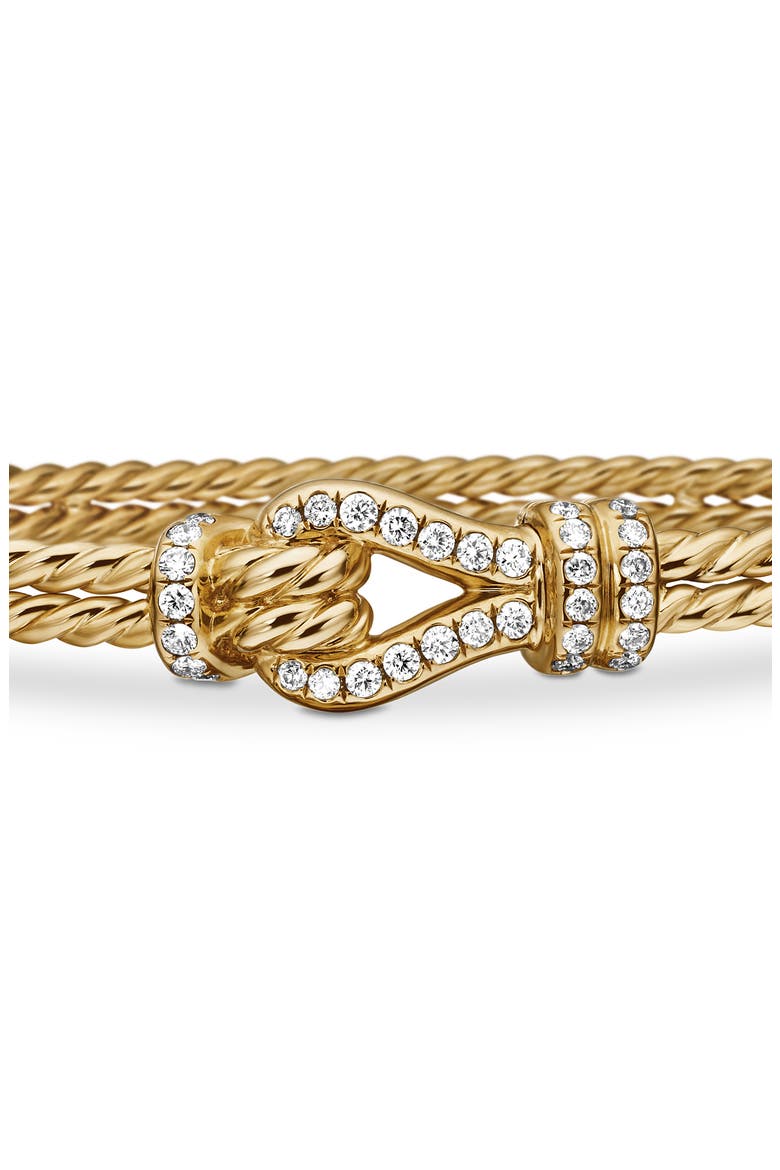 Thoroughbred Loop Bracelet in 18K Yellow Gold with Diamonds, 4.5mm, Alternate, color, 18K YELLOW GOLD