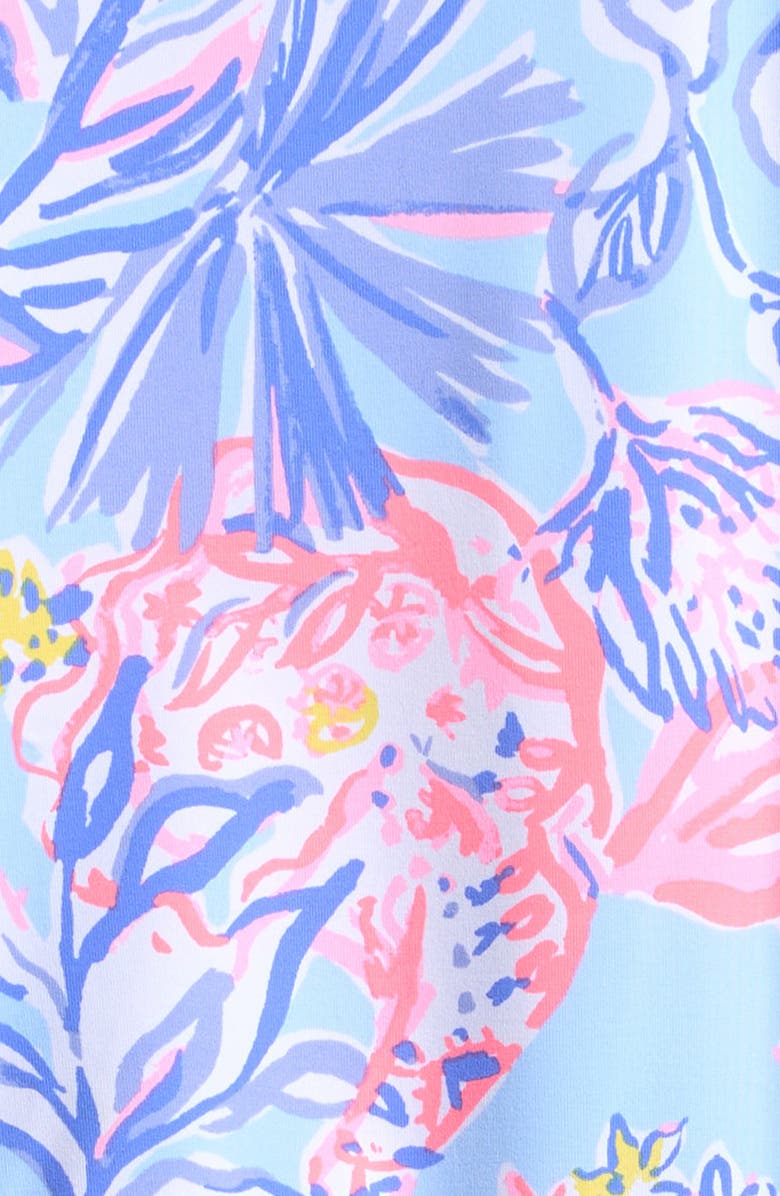 Lilly Pulitzer<sup>®</sup> Idella One-Piece Rashguard Swimsuit, Alternate, color, Multi Elephant Splash