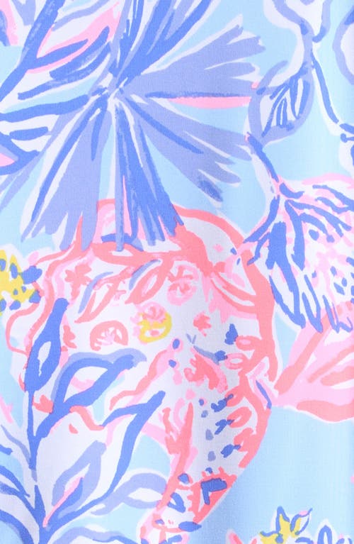 Lilly Pulitzer ® Idella One-piece Rashguard Swimsuit In Blue