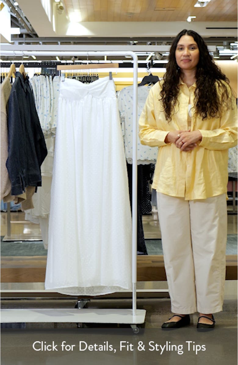 Vee Clip Dot Strapless Maxi Dress, sales video thumbnail