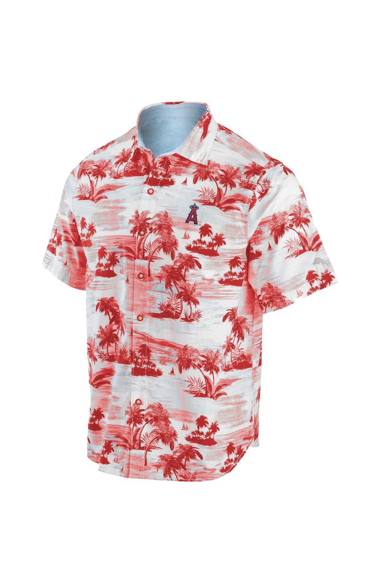 Tommy Bahama Men's Tommy Bahama Red Los Angeles Angels Tropical Horizons Button-Up Shirt, Alternate, color, 