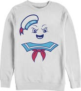 Ghostbusters Men's Ghostbusters Stay Puft Marshmallow Man Face Sweatshirt