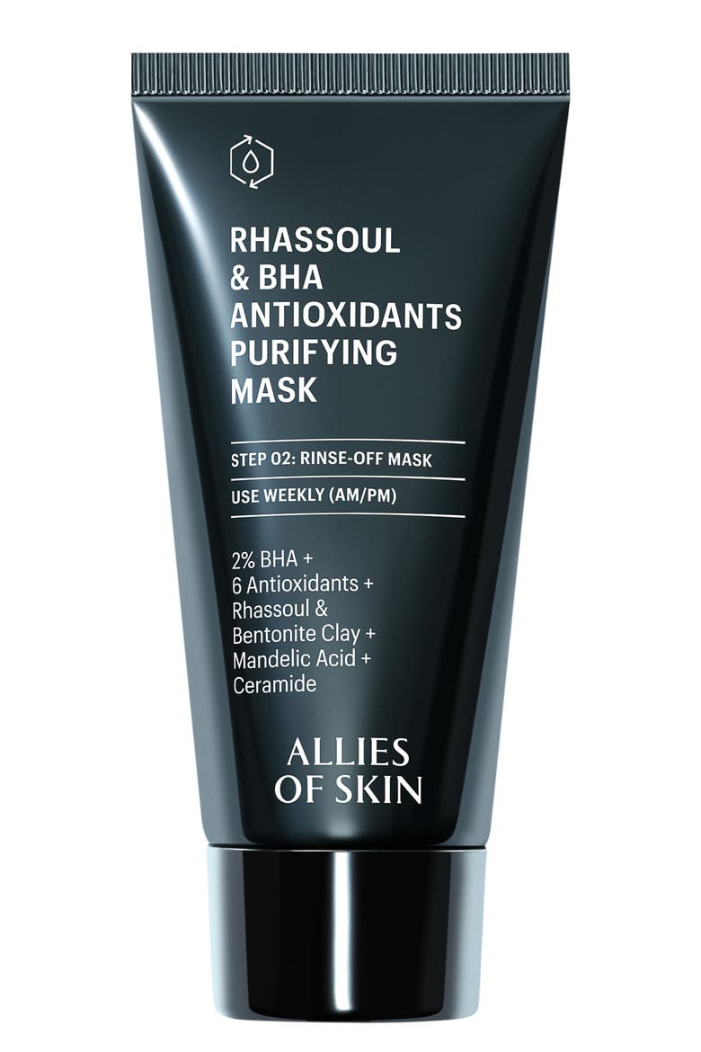 Rhassoul & BHA Antioxidants Purifying Mask, Main, color, NO COLOR