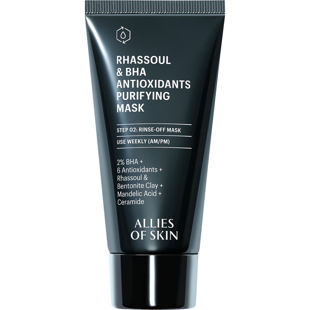 Allies Of Skin Rhassoul & Bha Antioxidants Purifying Mask In No Color