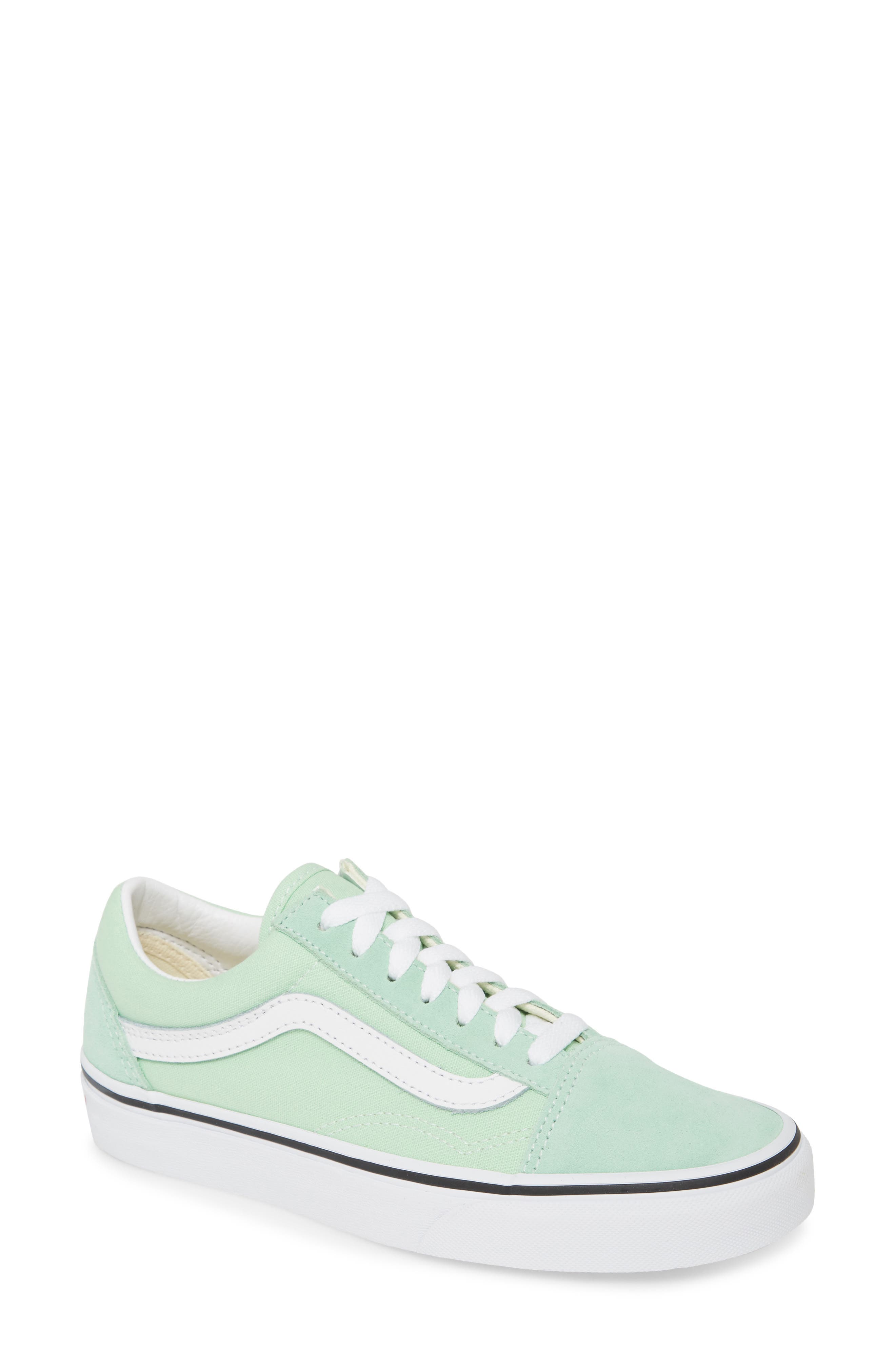 Old Skool Sneaker, Main, color, GREEN ASH/ TRUE WHITE
