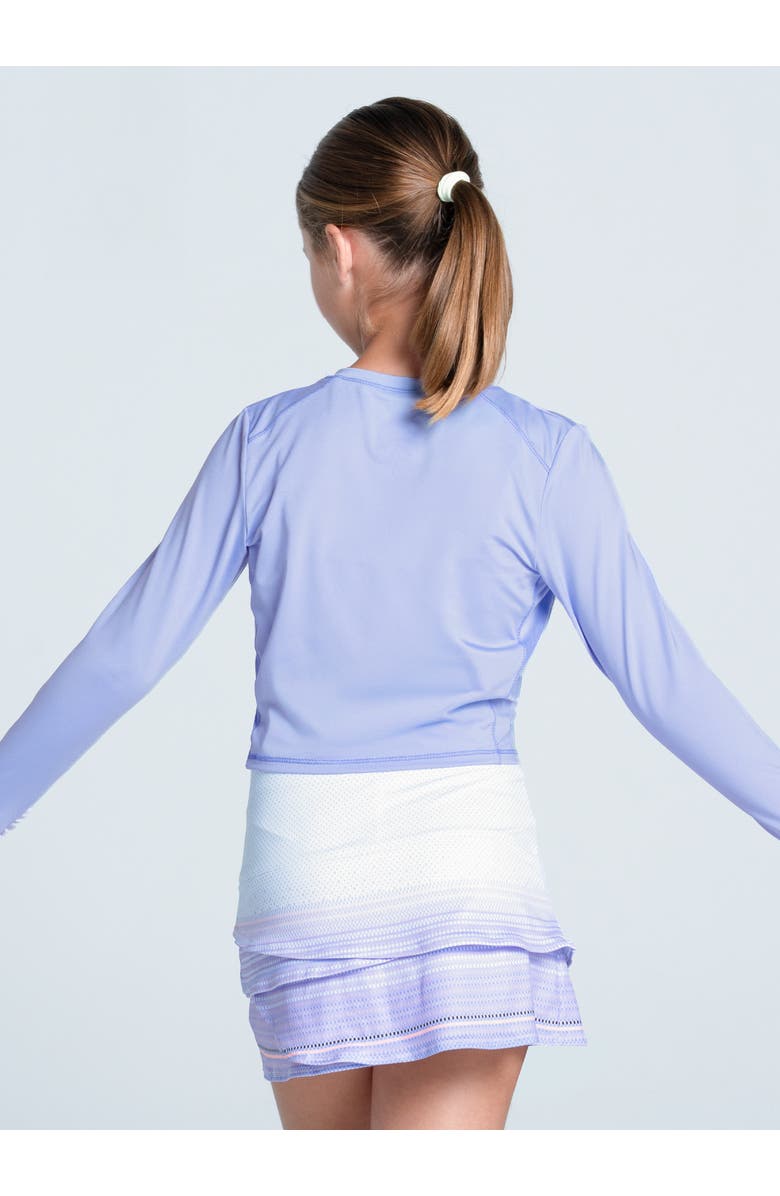 Lucky in Love Cross Court Long Sleeve Top, Alternate, color, Lavender