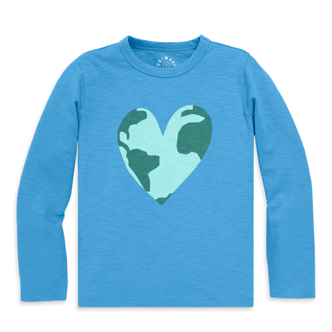 Kids Long Sleeve Earth Tee (Toddler, Little Kid & Big Kid)