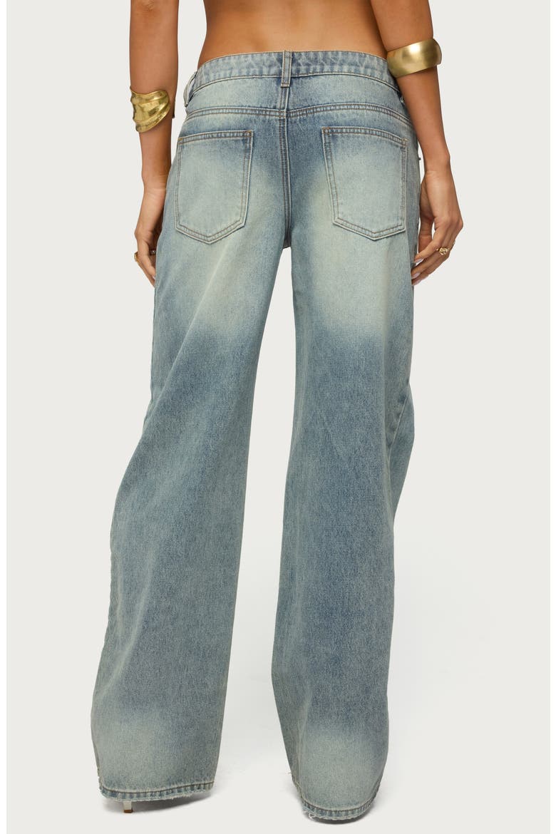 Raelynn Washed Low Rise Baggy Wide Leg Jeans, Alternate, color, TIDAL-BLUE