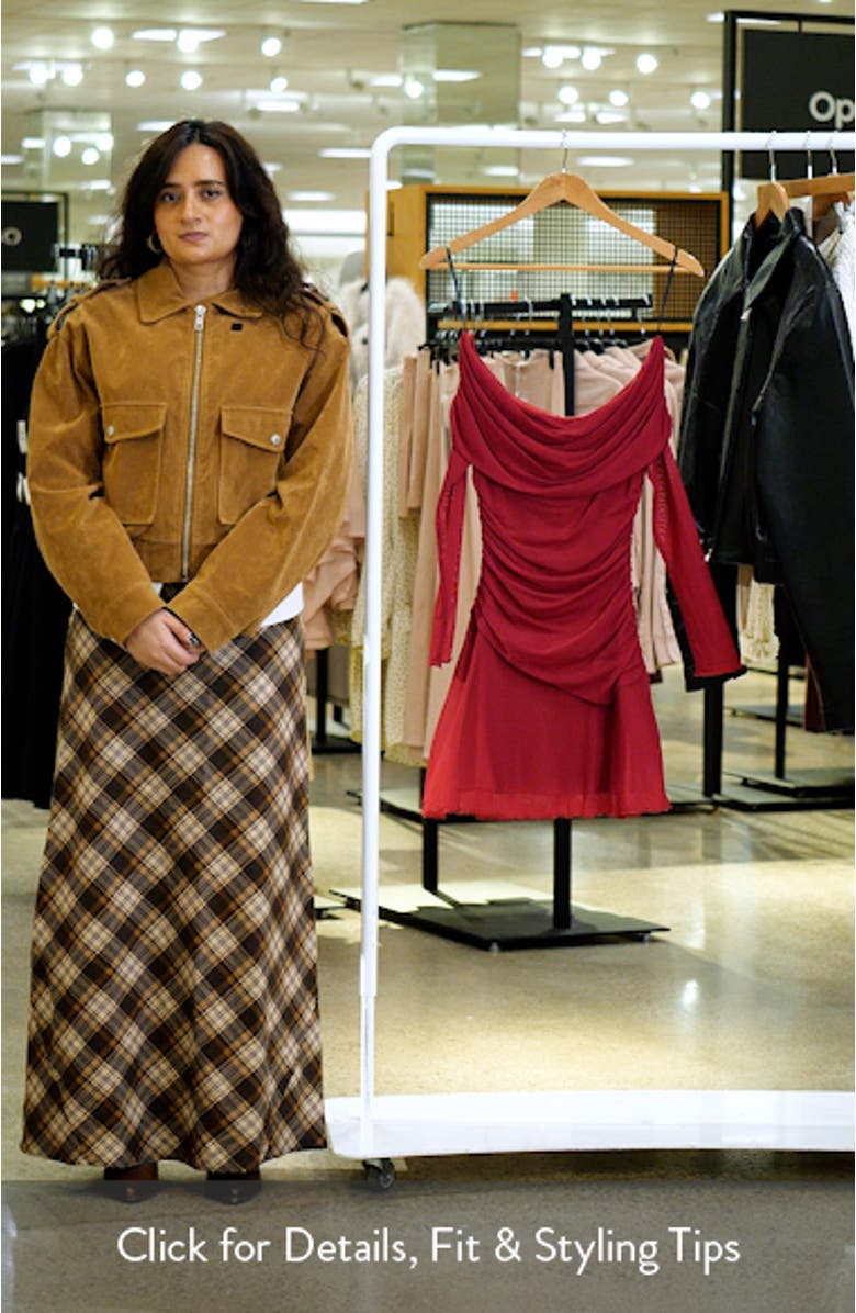 Koki Long Sleeve Off the Shoulder Minidress, sales video thumbnail