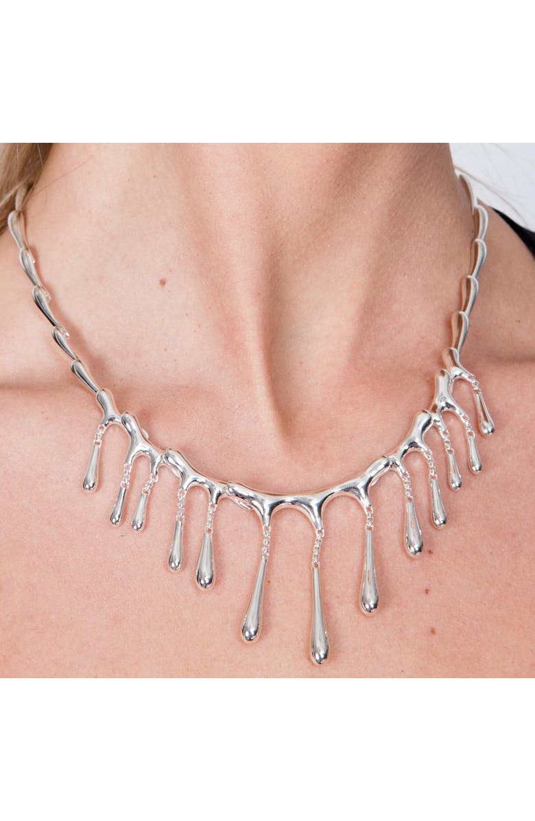 Lucy Quartermaine Short Multi Drop Necklace, Alternate, color, Sterling Silver