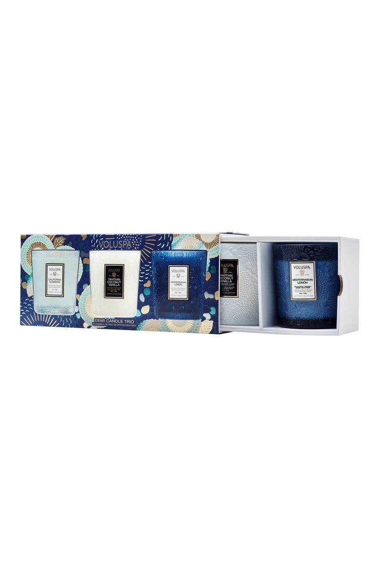 Coastal Getaway Demi Candle Trio, Alternate, color, NO COLOR