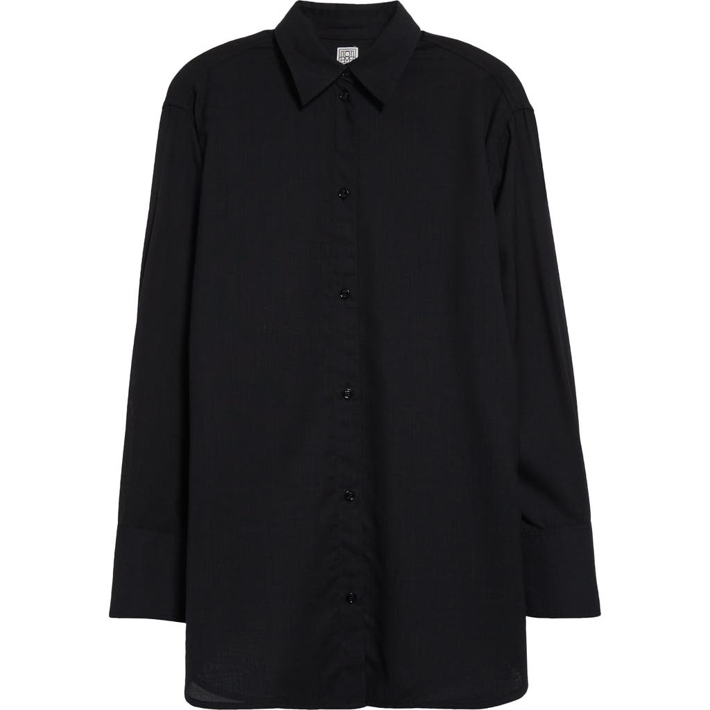 Totême Voile Shirt In Black