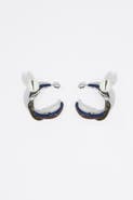 BIMBA Y LOLA Enameled Maxi Tulip Hoop Earrings