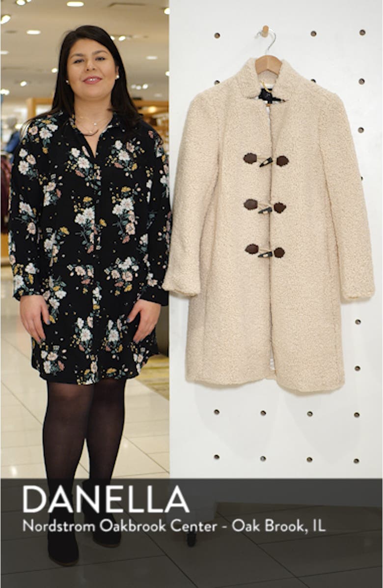 Faux Fur Toggle Coat, sales video thumbnail