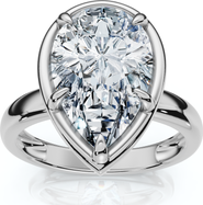 Bliss Diamond Certified 3Ct Pear Alissa Engagement Solitaire Ring 14k Gold or Pt Lab Grown