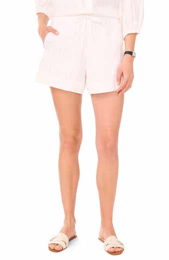Halogen® Textured Cotton Shorts