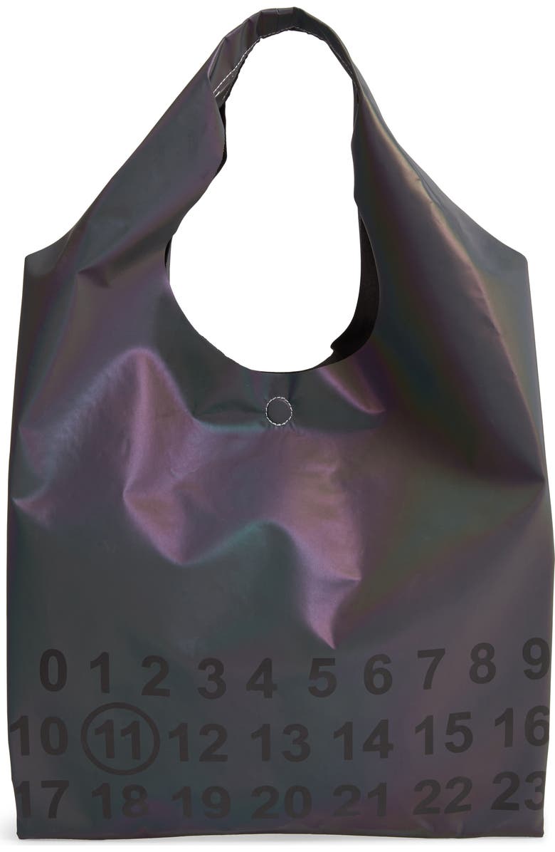 Maison Margiela Reflective Logo Tote, Main, color,