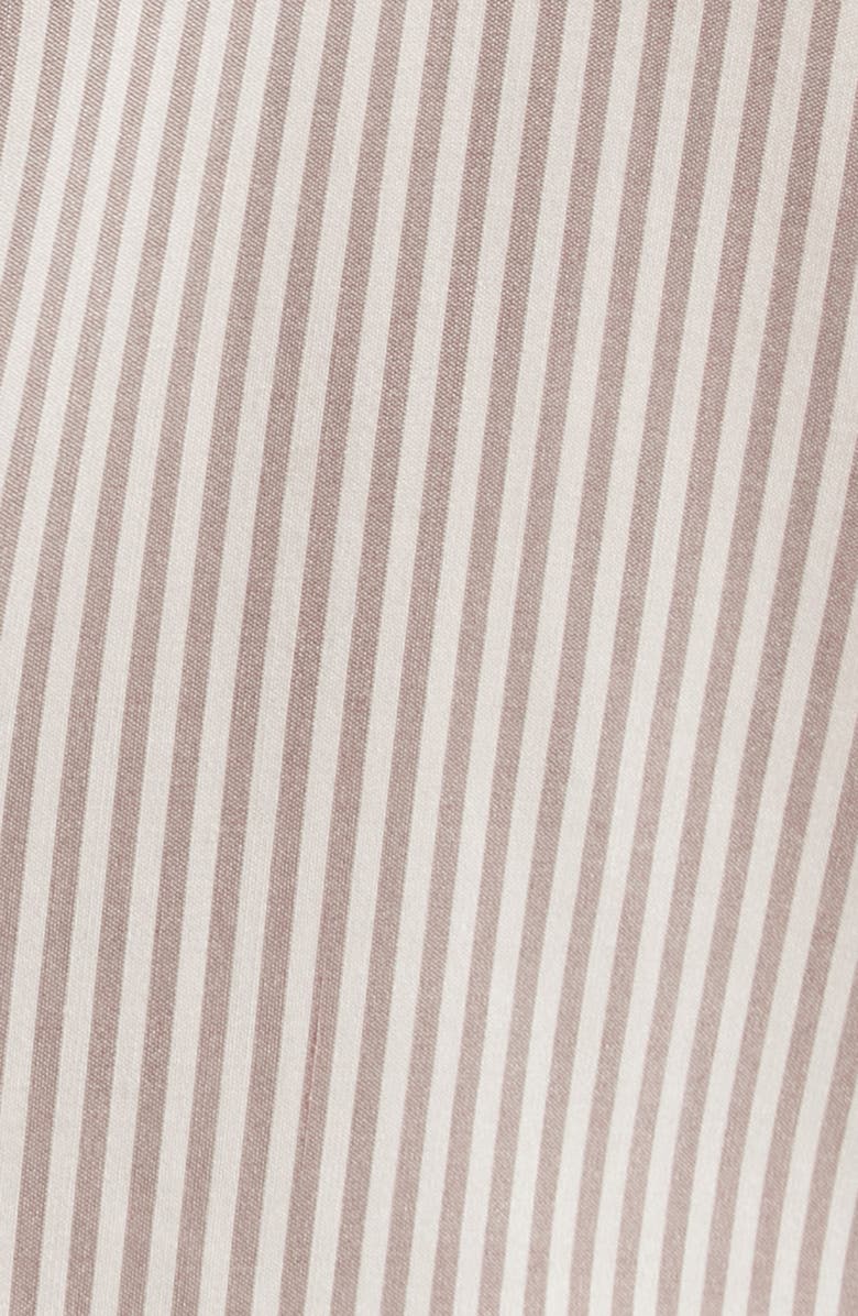 The Row Valene Oversize Stripe Silk Button-Up Shirt, Alternate, color, 