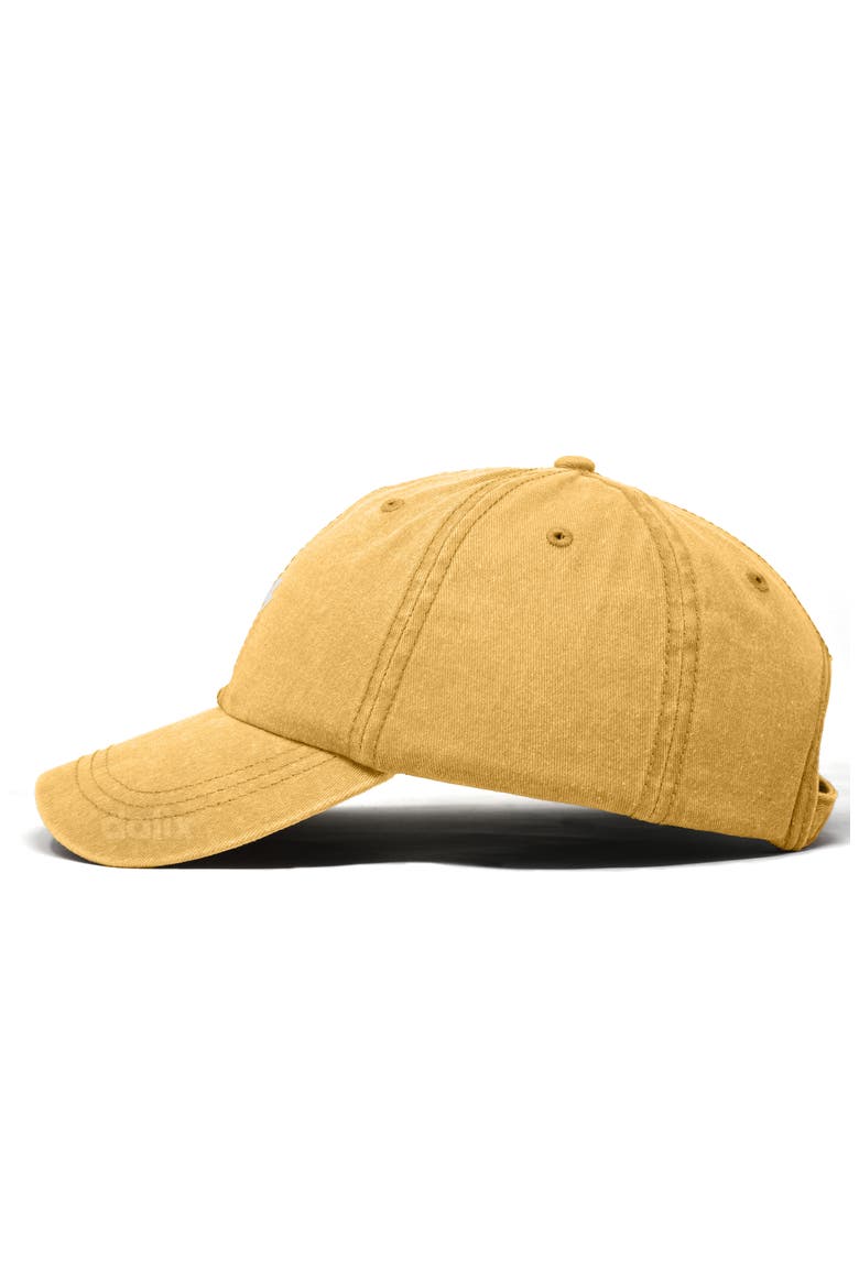 Lil Bolt Dad Cap, Alternate, color, Washed Gold