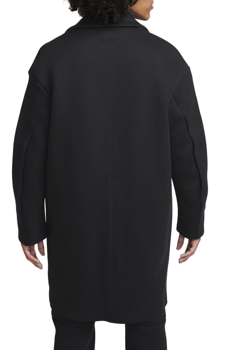 Nike Tech Fleece Reimagined Trench Coat, Alternate, color, Black/ Black