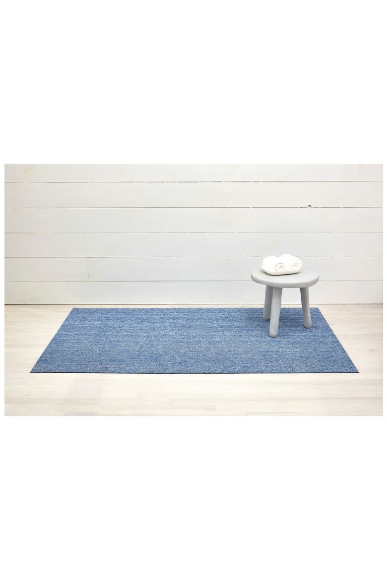 Heathered Shag Mat, Alternate, color, CORNFLOWER