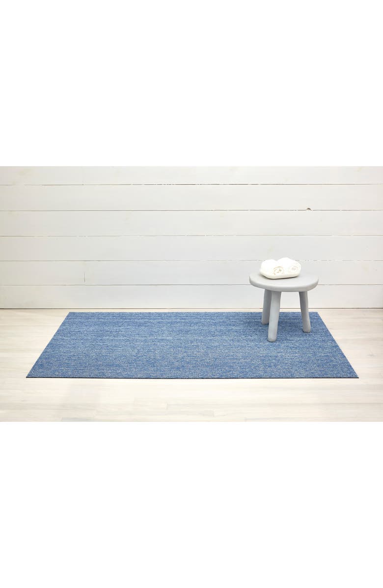 Chilewich Heathered Shag Mat, Alternate, color, Cornflower