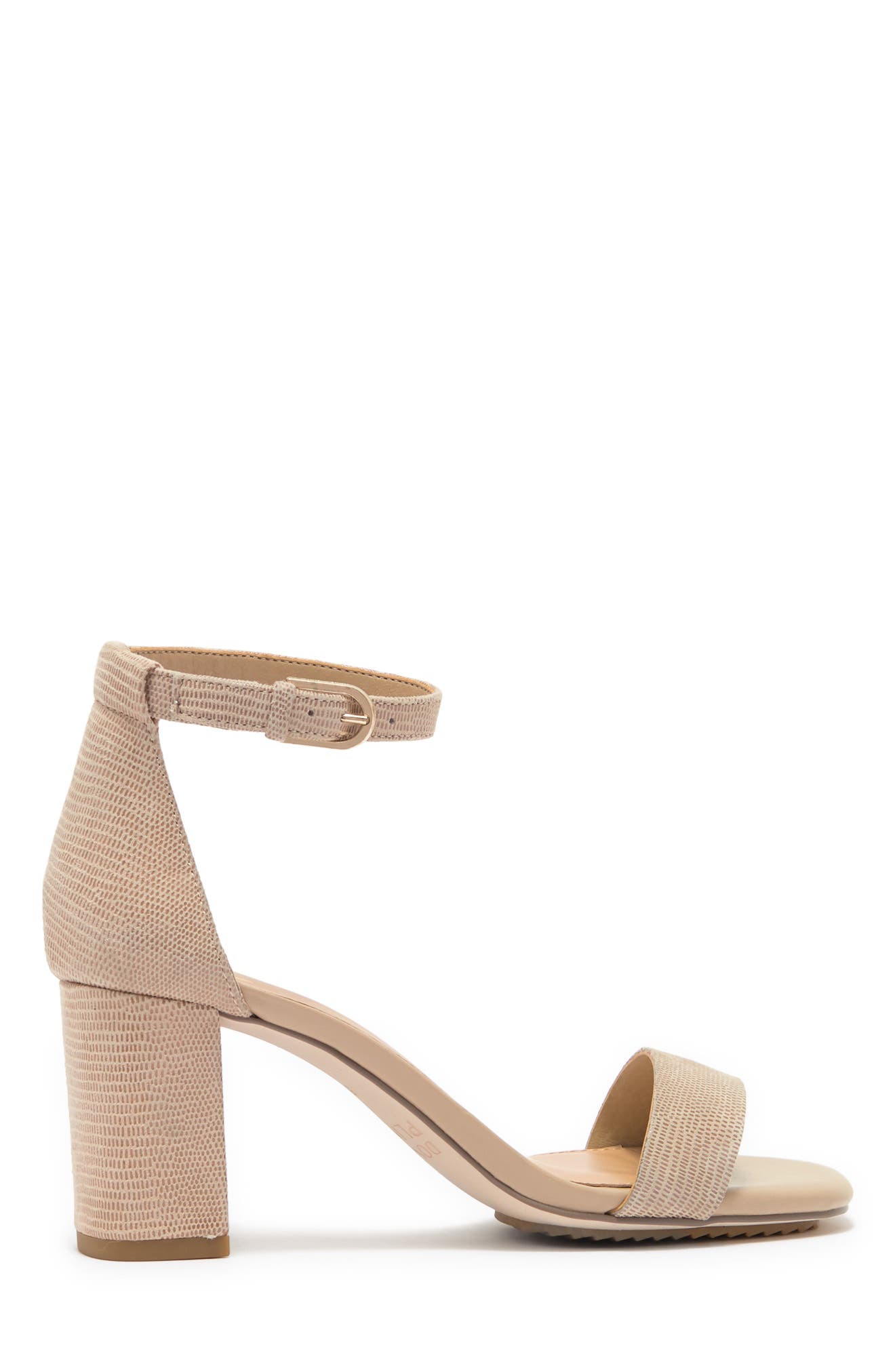 Priyah Lizard Print Suede Sandal, Alternate, color, SAND