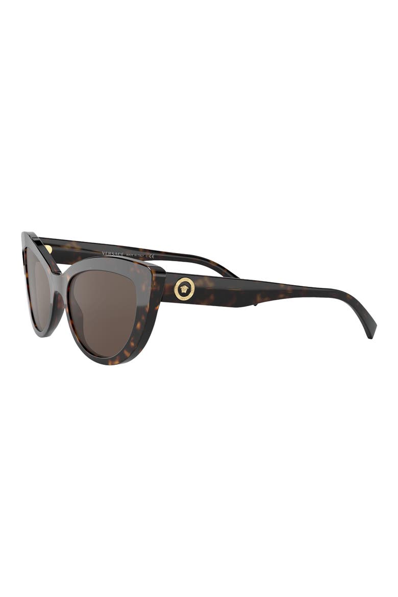 54mm Cat Eye Sunglasses, Alternate, color, HAVANA/ BROWN
