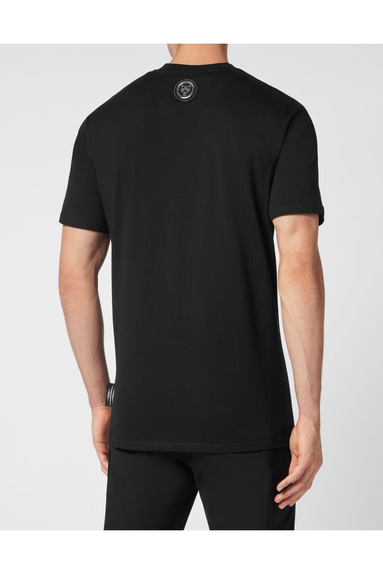 T-Shirt Round Neck Ss Carbon Tiger Men, Alternate, color, black