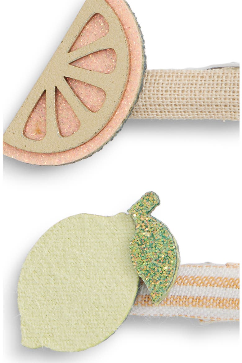 Kids' Peachy Citrus 8-Pack Mini Hair Clips, Alternate, color, LIGHT/ PASTEL ORANGE