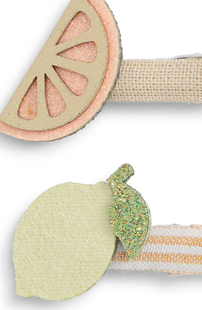 Mimi & Lula Kids' Peachy Citrus 8-Pack Mini Hair Clips, Alternate, color, Light/ Pastel Orange