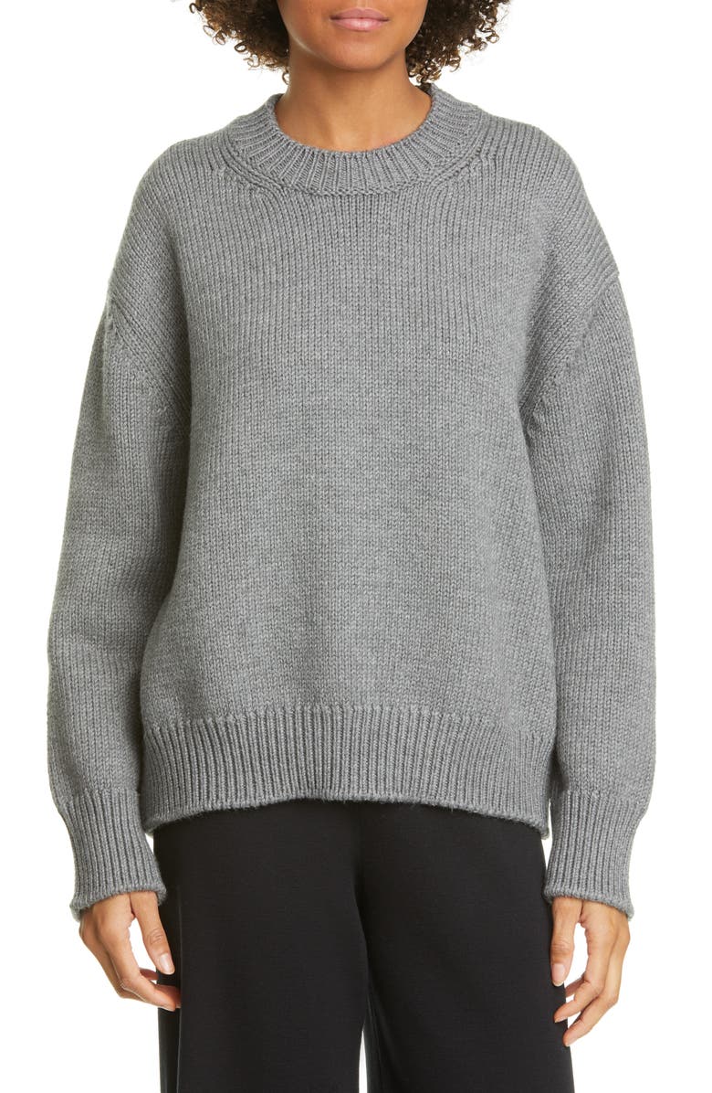 Mansur Gavriel Wool Crewneck Sweater, Main, color, 