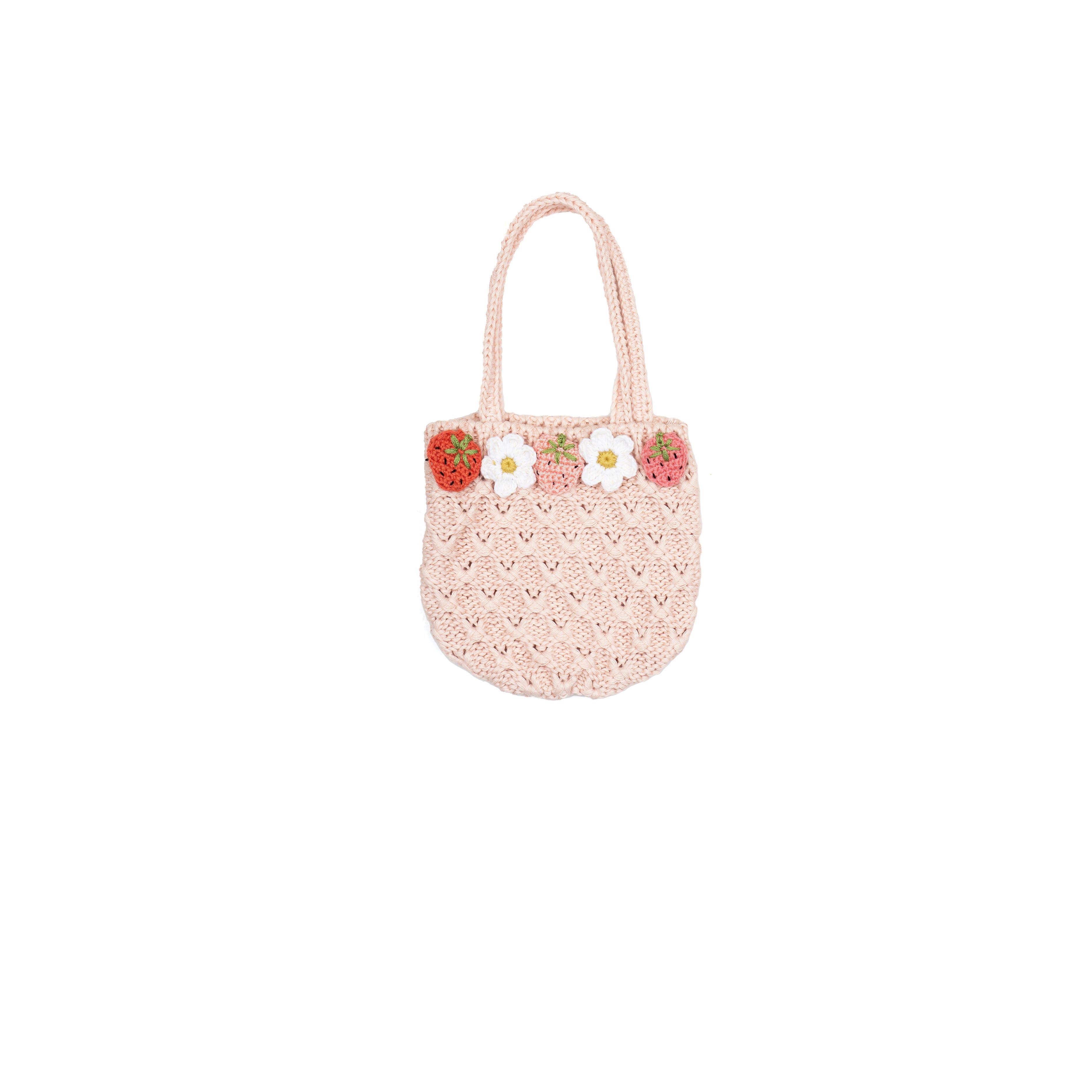 Wild Wawa Crochet Purse in Strawberry Daisy 
