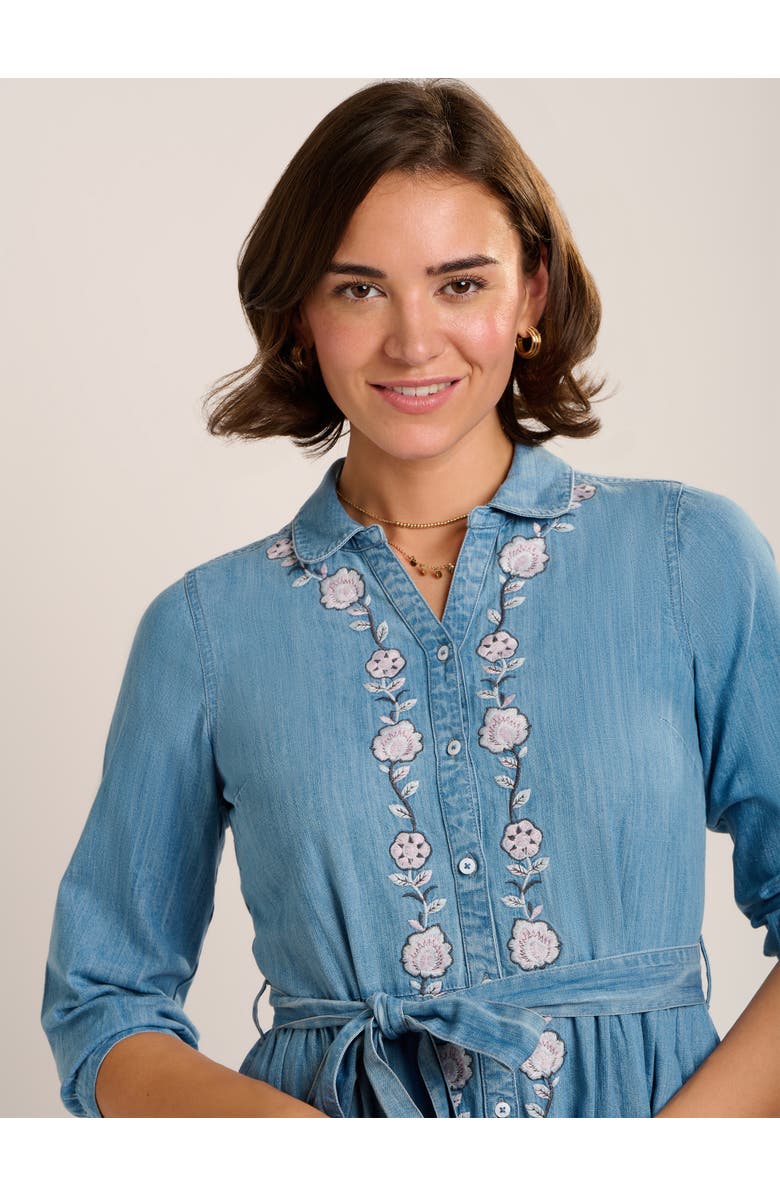 Brakeburn Viviana Embroidered Maxi Dress, Alternate, color, Blue