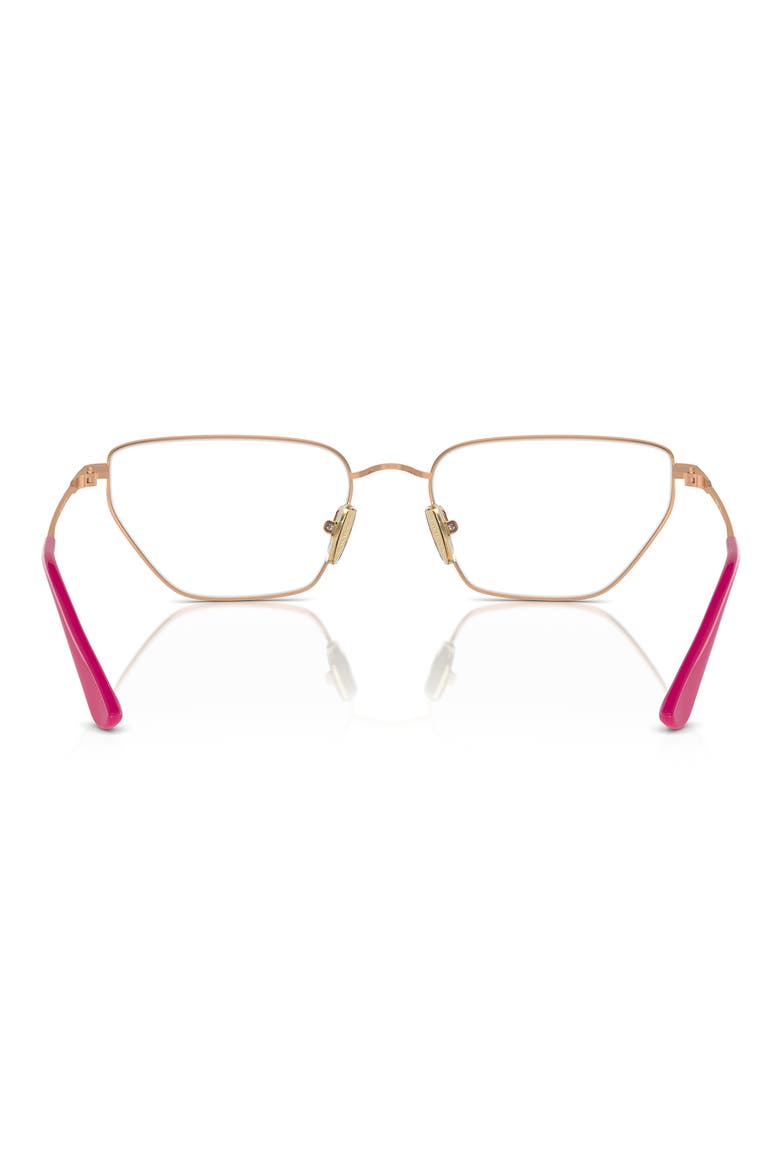 56mm Irregular Optical Glasses, Alternate, color, ROSE GOLD