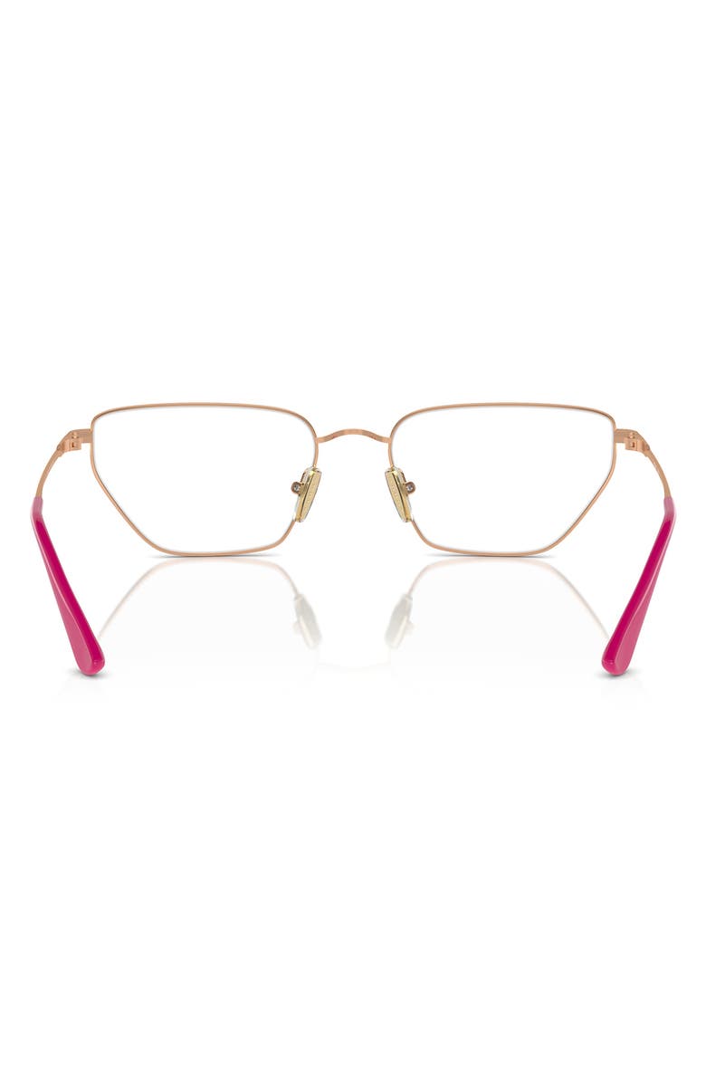 VOGUE 56mm Irregular Optical Glasses, Alternate, color, Rose Gold