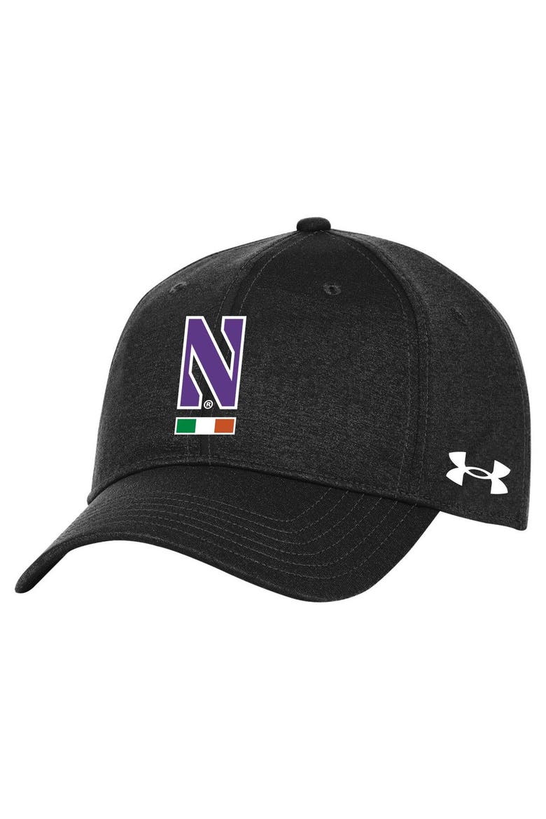 Men's Under Armour  Black Northwestern Wildcats Ireland  Adjustable Hat, Main, color, Black