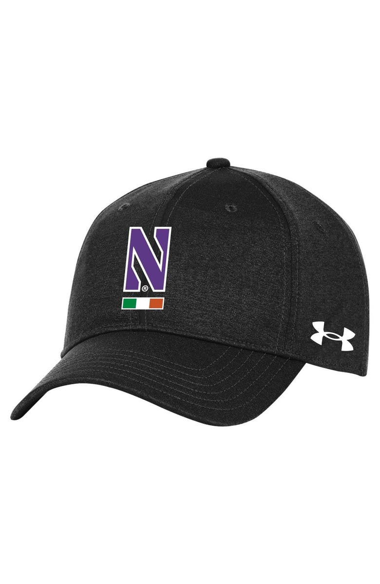 Under Armour Men's Under Armour Black Northwestern Wildcats Ireland Adjustable Hat, Main, color, Black
