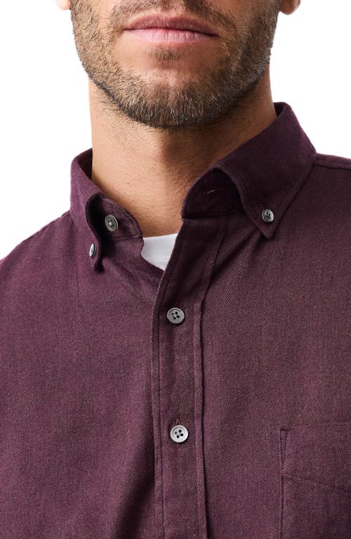 Rodd & Gunn Rodd And Gunn Barrhill Long Sleeve Slim Fit Shirt In Burgundy