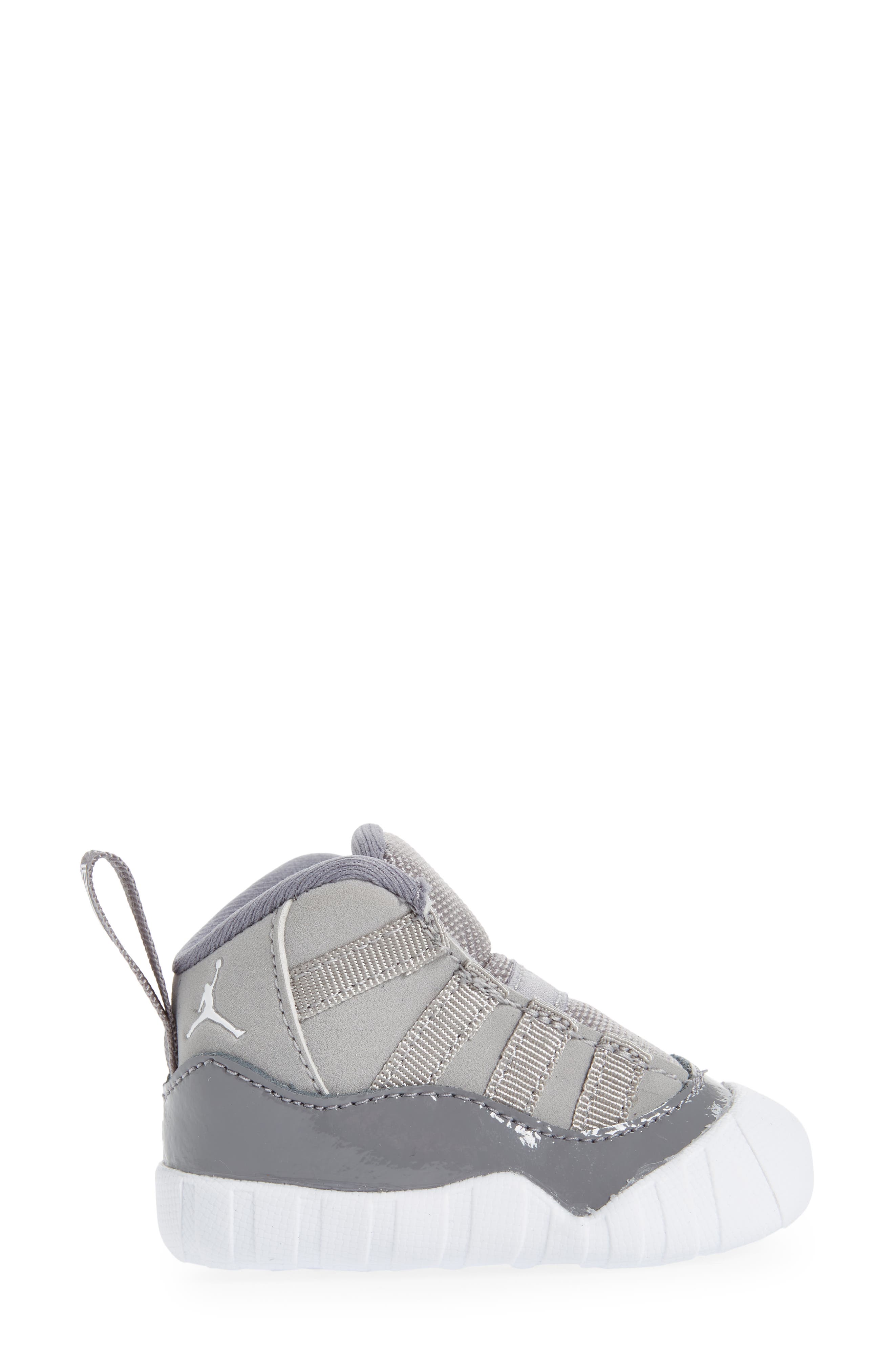 Kids' Jordan 11 Crib Bootie, Alternate, color, MEDIUM GREY/ MULTI-COLOR