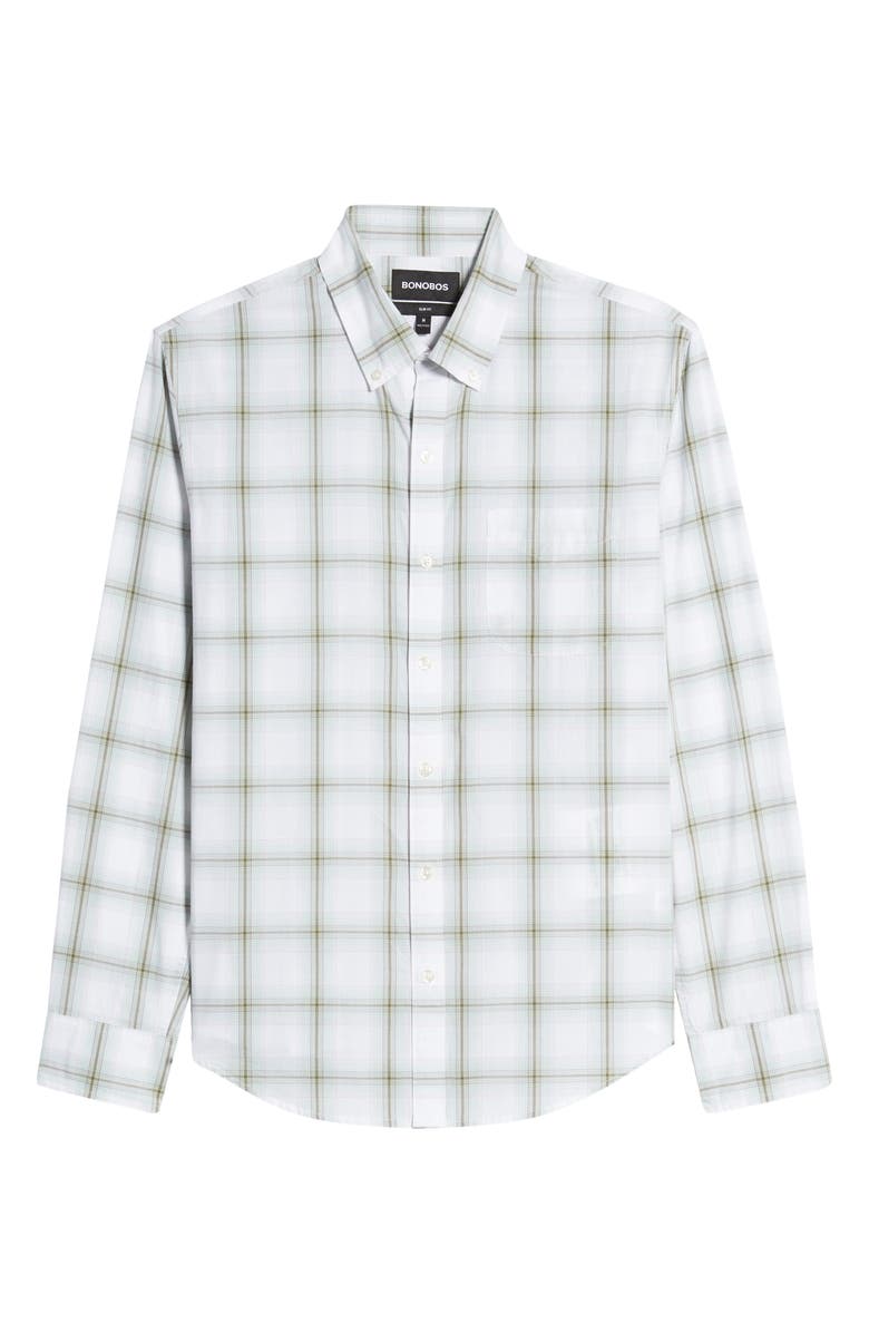 Bonobos Summer Weight Slim Fit Plaid Button-Down Shirt, Alternate, color,
