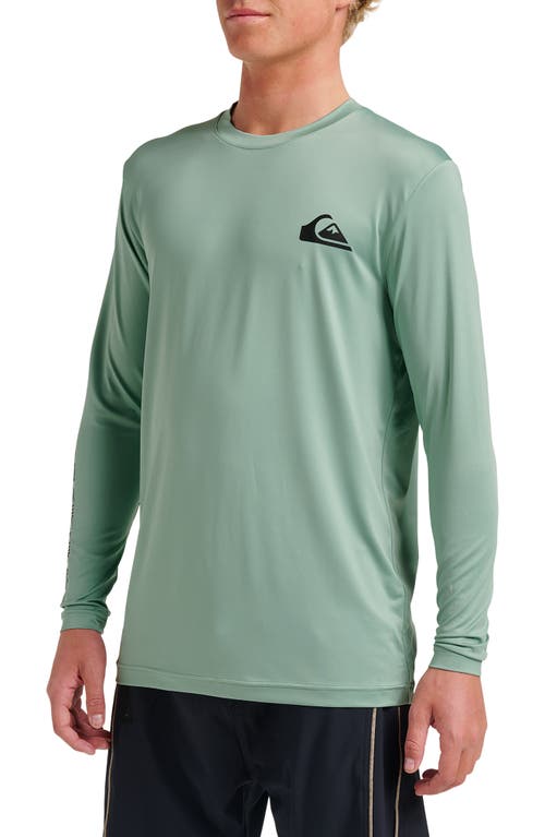 Quiksilver Everyday Surf Long Sleeve Performance Rashguard In Green