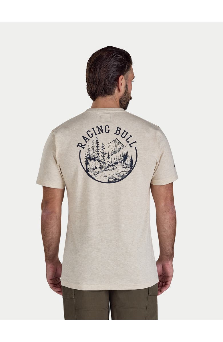 Raging Bull Mountains Printed T-Shirt, Alternate, color, Toast Marl
