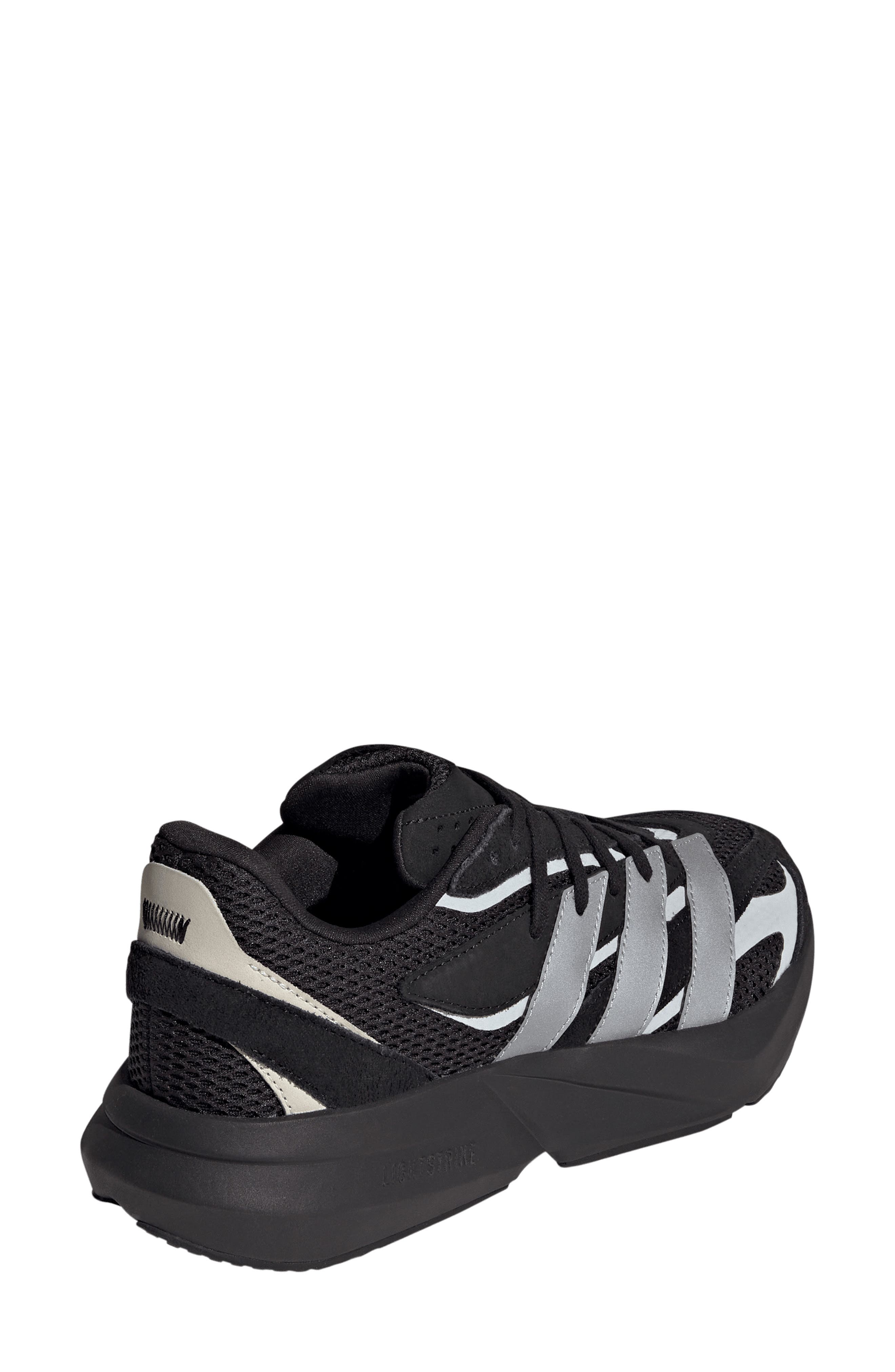 adidas Lightblaze Sneaker, Alternate, color, Black/ Matte Silver/ White