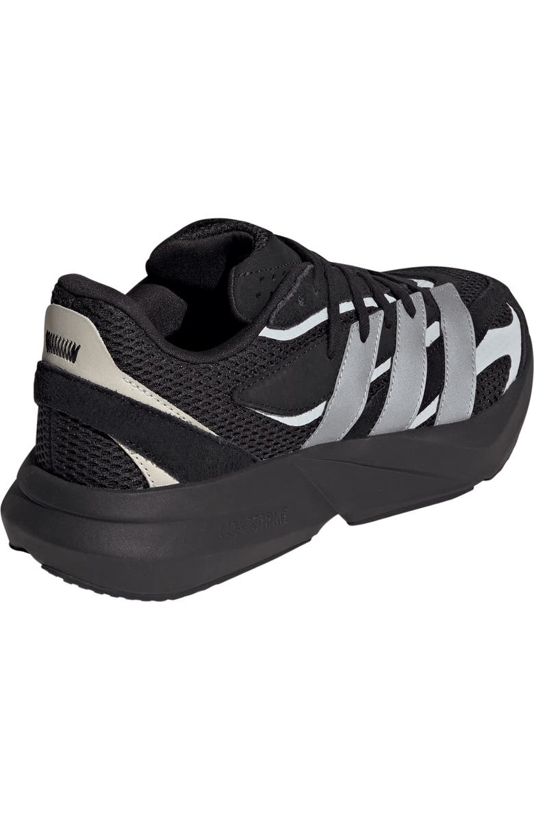 adidas Lightblaze Sneaker, Alternate, color, Black/ Matte Silver/ White