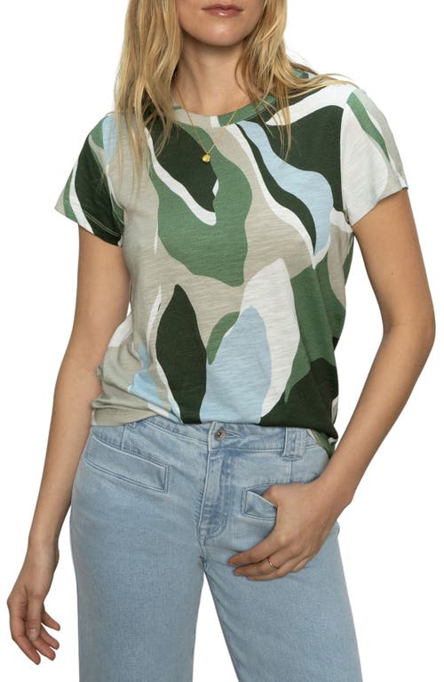 Sanctuary The Perfect Geo Print Cotton Blend Knit Top In Abstract Dreams