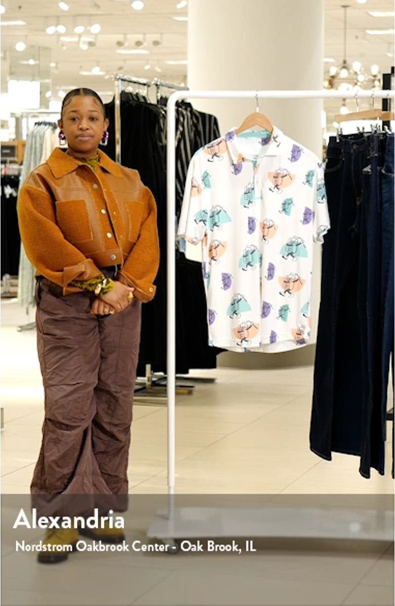 Keegan Vintage Hot Dog Print Golf Polo, sales video thumbnail