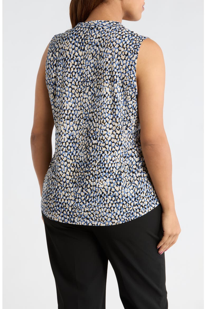 Ruffle V-Neck Top, Alternate, color, BLUE JAY MULTI